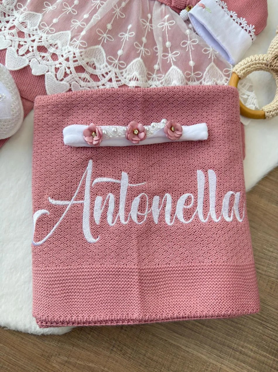 Kit Saída Maternidade Antonella - Personalize Com o Nome da Sua Princesa