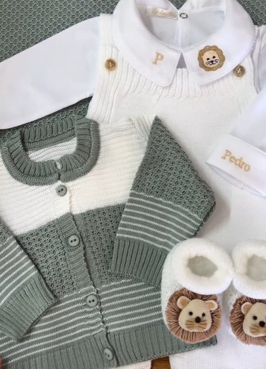 Kit Saída Maternidade Personalizável Completo Pedro | Personalize Com o Nome do Seu Príncipe